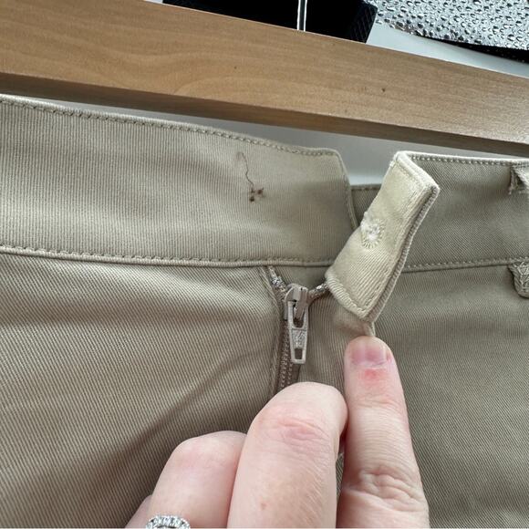 J. Crew Factory Chino Khaki Tan Pencil Skirt Sz 10 NEW - Picture 7 of 10